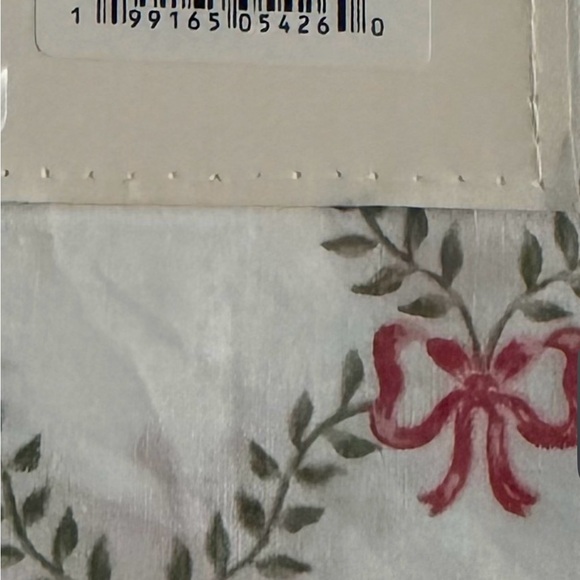 Laura Ashley Bow Trellis Green Full Size Sheets - Picture 3 of 3